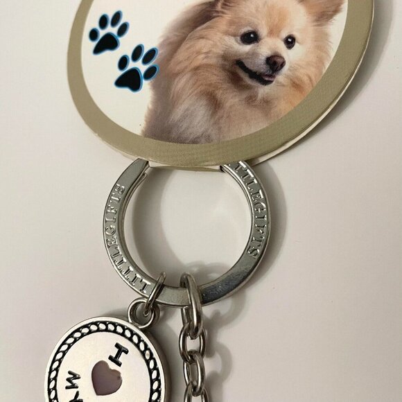 Little Gifts Pomeranian Dog Key Chain With Charms Dogs - Picture 4 of 16